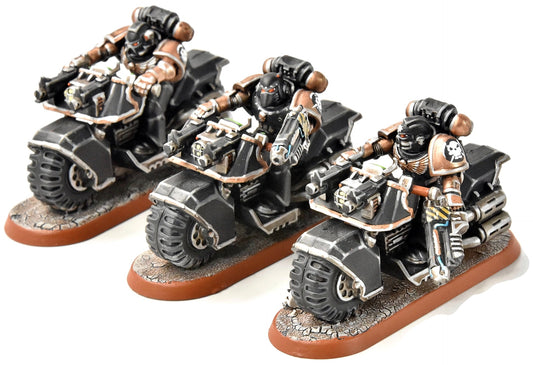 SPACE MARINES 3 Bikers #2 PRO PAINTED Warhammer 40K