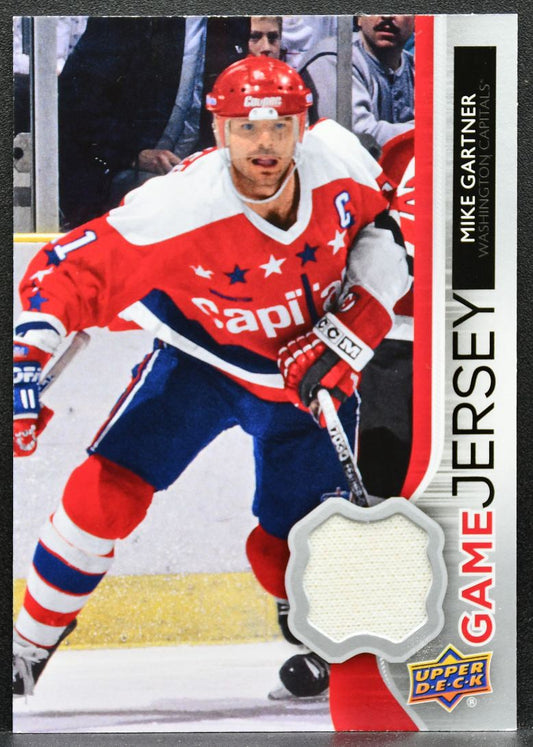 2014-15 Upper Deck Series 2 Game Jerseys Mike Gartner GJ-MG Capitals Jersey 2044