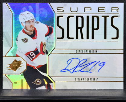 2025-26 SPx SuperScripts Drake Batherson SS-DB Ottawa Senators Auto 9775