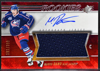 2014-15 SPx Rookie Jersey Auto Marko Dano Jackets RC Auto 191/399 Jersey 1476