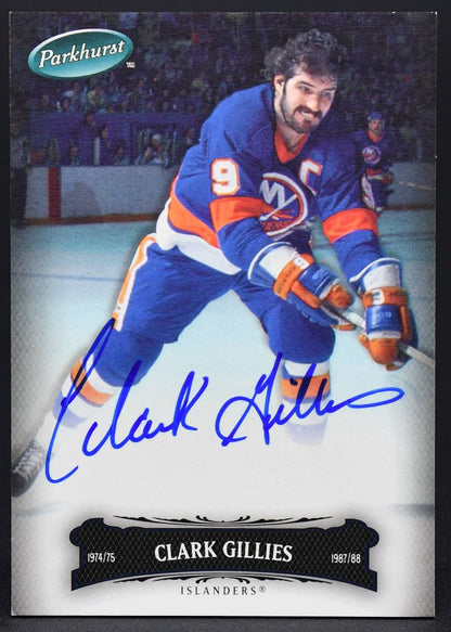 2006-07 UD Parkhurst Auto Clark Gillies 15 Auto