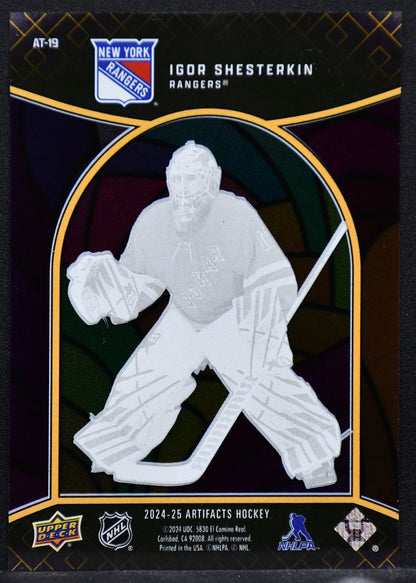 2024-25 UD Artifacts Antiquity Igor Shesterkin AT-19 New York Rangers