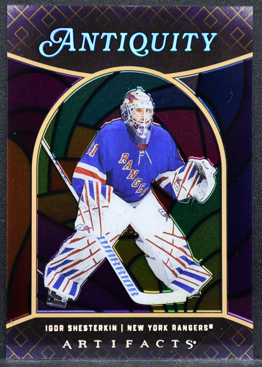 2024-25 UD Artifacts Antiquity Igor Shesterkin AT-19 New York Rangers