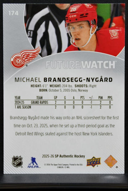 2025-26 SP Authentic Future Watch Michael Brandsegg-Nygard RC 660/999 8181