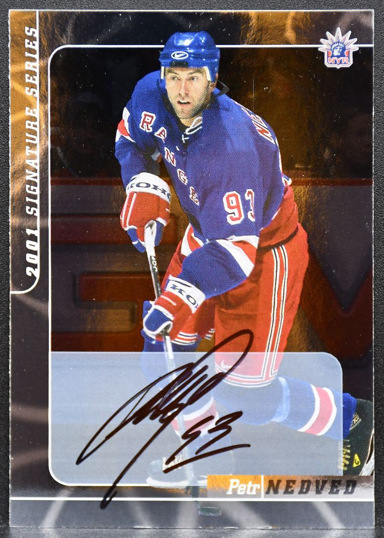 2000-01 Be a Player Signature Series Autographs Petr Nedved 37 Rangers Auto 8935