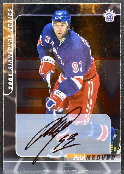 2000-01 Be a Player Signature Series Autographs Petr Nedved 37 Rangers Auto 8935