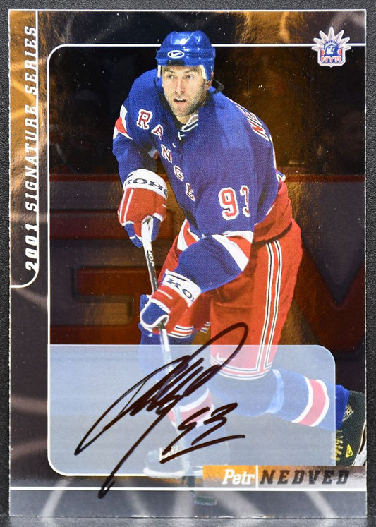 2000-01 Be a Player Signature Series Autographs Petr Nedved 37 Rangers Auto 8935