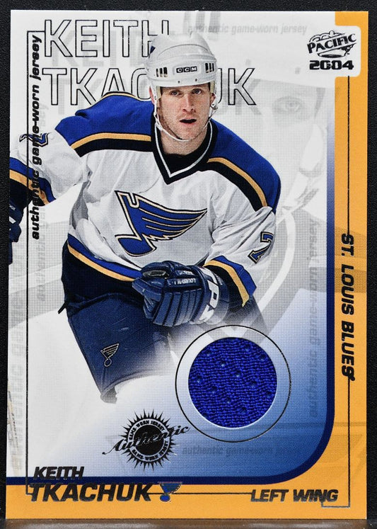 2003-04 Pacific Jersey Keith Tkachuk 290 St. Louis Blues Jersey 3421