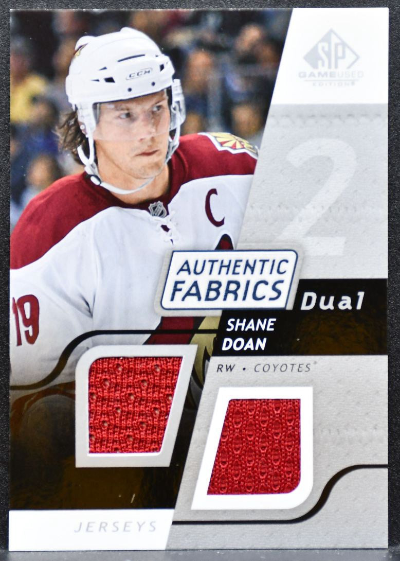 2008-09 SP Game Used Authentic Fabrics Dual Shane Doan Jersey 8413