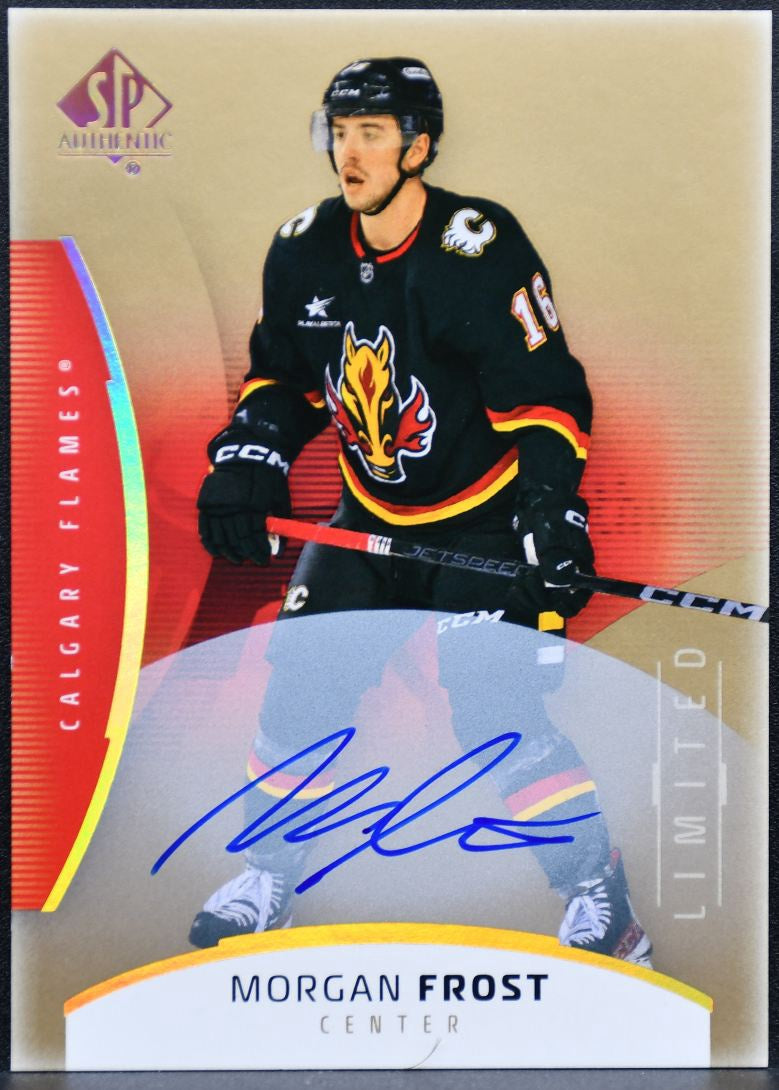 2025-26 SP Game Used Gold Limited Auto Morgan Frost 4 Calgary Flames Auto 6025