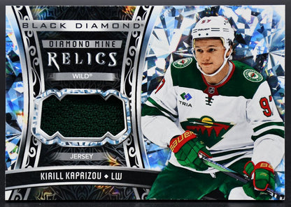 2022-23 UD Black Diamond Diamond Mine Relics Kirill Kaprizov DMR-KK Jersey