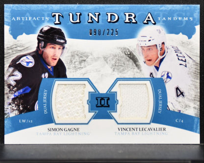 2011-12 UD Artifacts Tundra Tandems Blue Lecavalier/Gagne 090/225 Jersey 5005