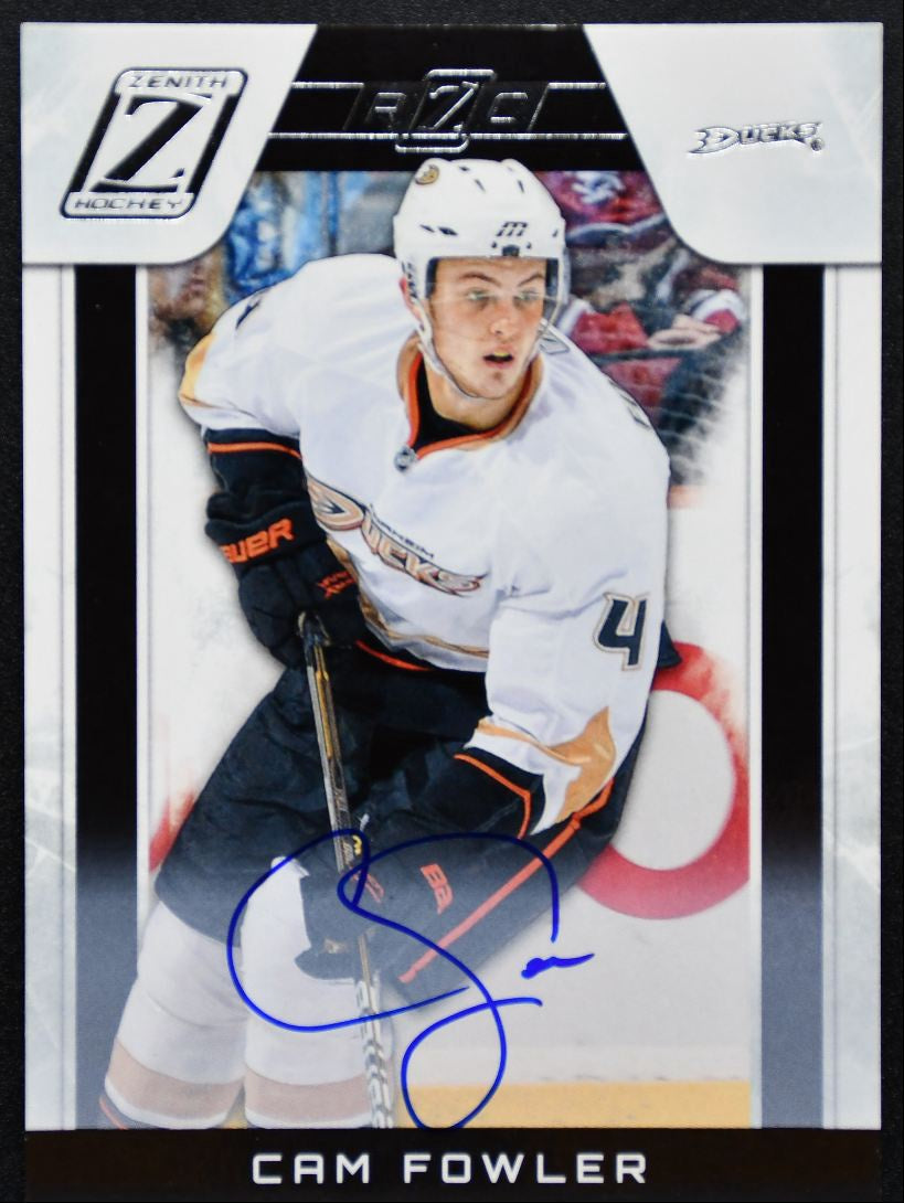 2010-11 Panini Zenith Auto Cam Fowler 212 Anaheim Ducks RC Auto 092/199 9236