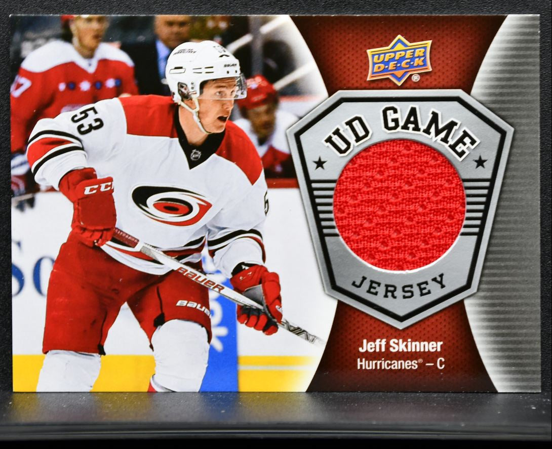 2016-17 UD Series 1 UD Game Jerseys Jeff Skinner GJ-JS Jersey 4528