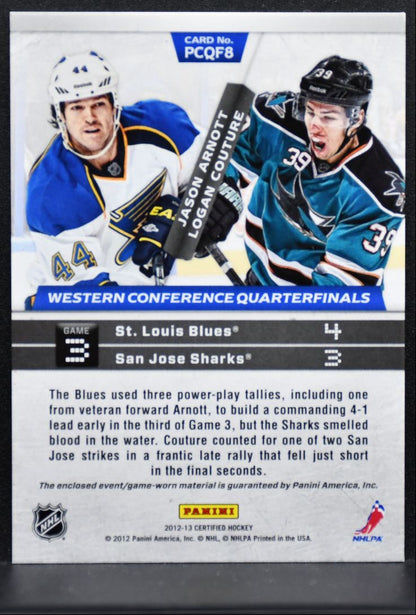 2012-13 Certified Path to the Cup QF Arnott/Couture 243/250 Jersey 1403