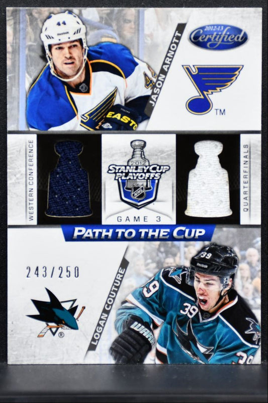 2012-13 Certified Path to the Cup QF Arnott/Couture 243/250 Jersey 1403