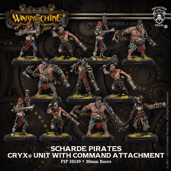 Cryx - Scharde Pirates (Resin/Metal) (11) (PIP 34149)