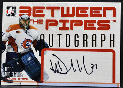 2006-07 In The Game Between the Pipes Autograph Wade Dubielewicz A-WD Auto 7511