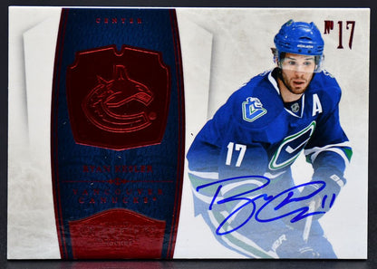 Carte Panini Ryan Kesler 97 Auto 40/50 (2011-12)