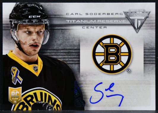 2013-14 Panini Titanium Reserve Signature Carl Soderberg TR-CSO RC Auto 9590