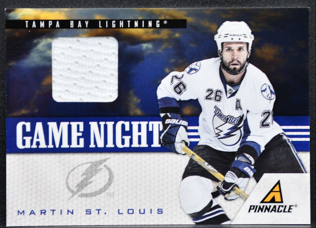2011-12 Panini Pinnacle Game Night Materials Martin St. Louis 50 Jersey 7291