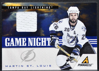 2011-12 Panini Pinnacle Game Night Materials Martin St. Louis 50 Jersey 7291