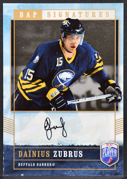 2006-07 Be A Player Signatures Dainius Zubrus DZ Buffalo Sabres Auto 9864