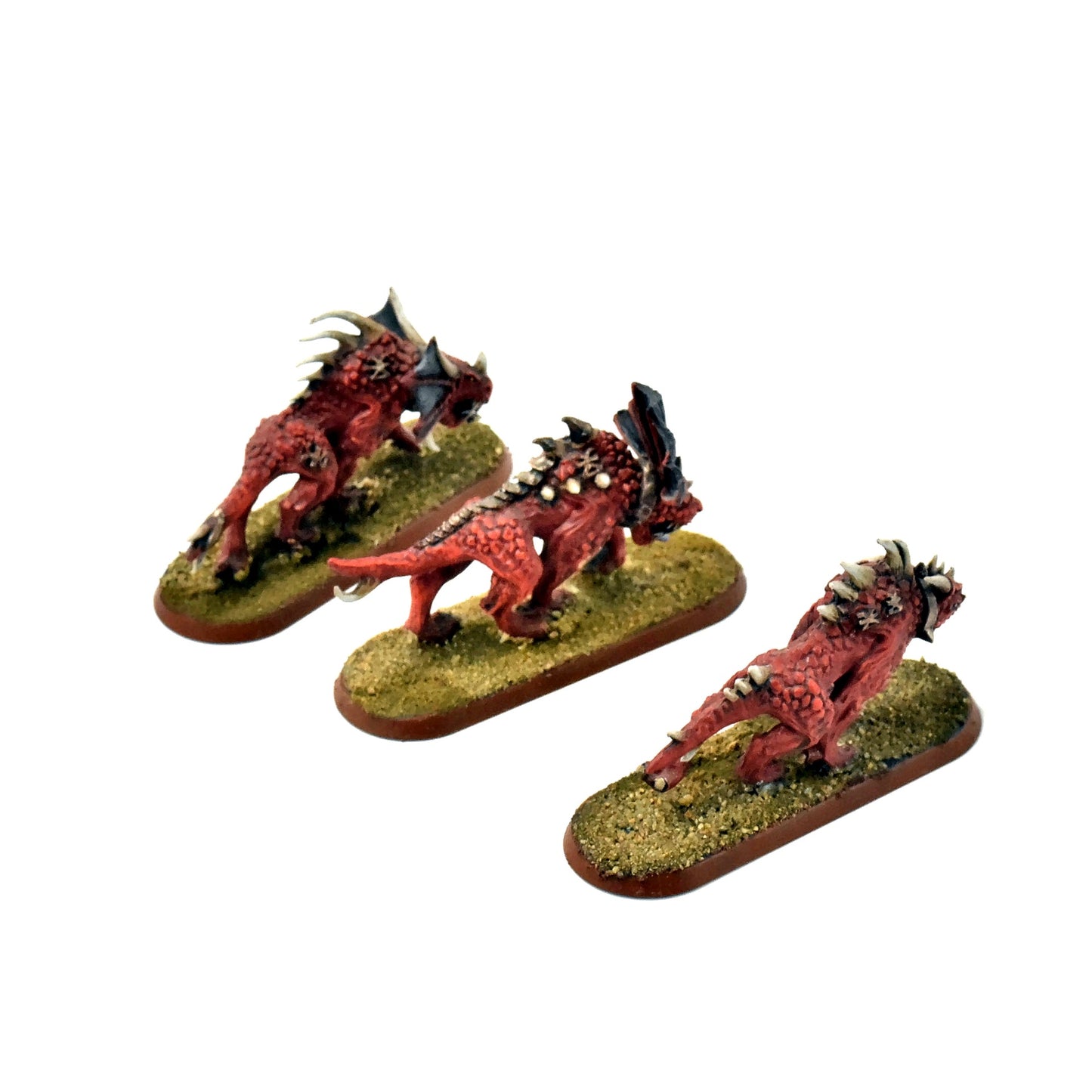 CHAOS DAEMONS 3 Flesh Hounds #2 OOP WELL PAINTED Warhammer Sigmar