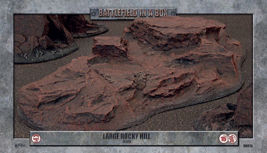Battlefield In A Box - Large Rocky Hill - Mars