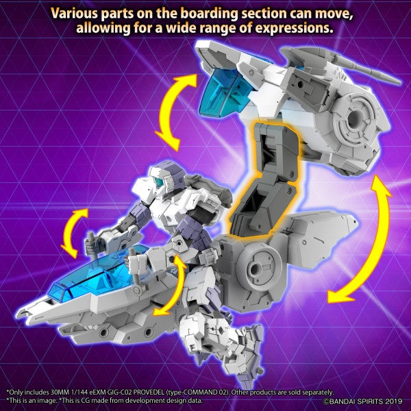 eEXM GIG-C02 PROVEDEL (type-COMMAND 02) 30MM 1/144 Bandai