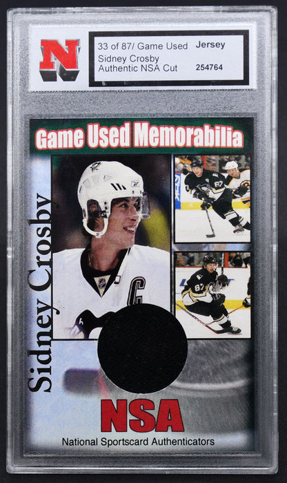 NSA Game Used Memorabilia Sidney Crosby 33/87 Jersey