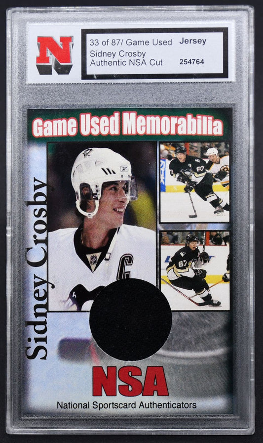 NSA Game Used Memorabilia Sidney Crosby 33/87 Jersey