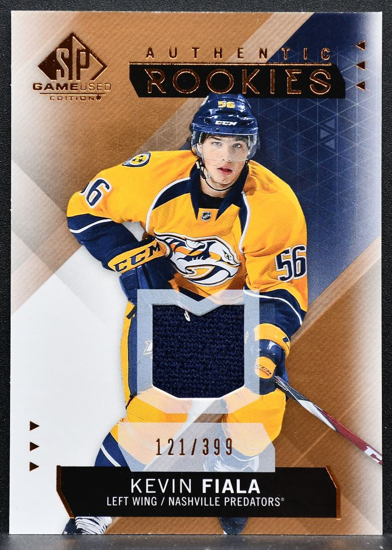 2015-16 SP Game Used Authentic Rookies Copper Jersey Kevin Fiala RC Jersey 3520