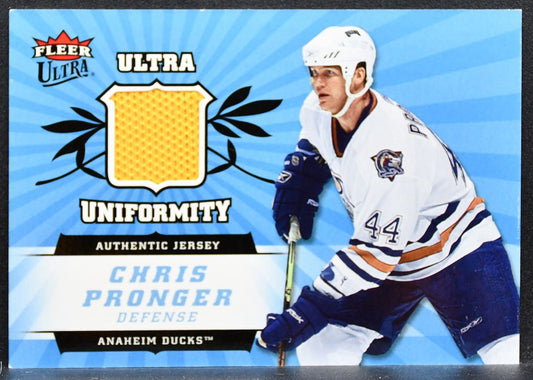 2006-07 Fleer Ultra Uniformity Chris Pronger U-CP Anaheim Ducks Jersey 3011