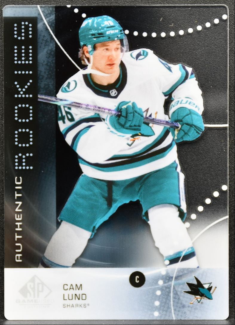 2025-26 SP Game Used Authentic Rookies Crystal Plexi Glass Cam Lund RC 9560