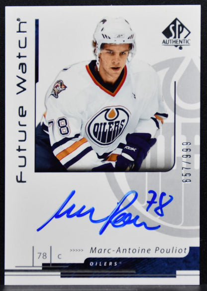 2006-07 SP Authentic Future Watch Auto Pouliot Oilers RC Auto 657/999 3715