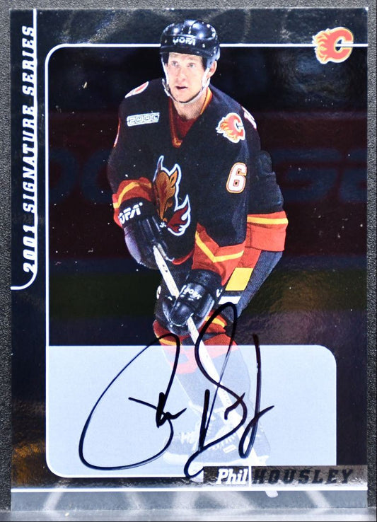 2000-01 Be a Player Signature Series Autographs Phil Housley Flames Auto 9700