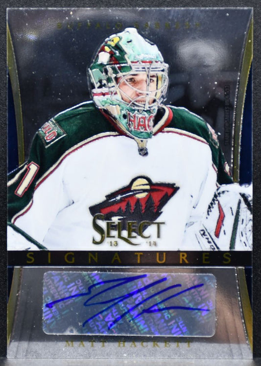 2013-14 Panini Select Signatures Matt Hackett SI-MH Buffalo Sabres Auto 3234