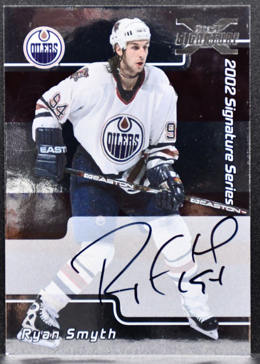 2001-02 Be a Player Signature Series Autograph Ryan Smyth 115 Oilers Auto 5610