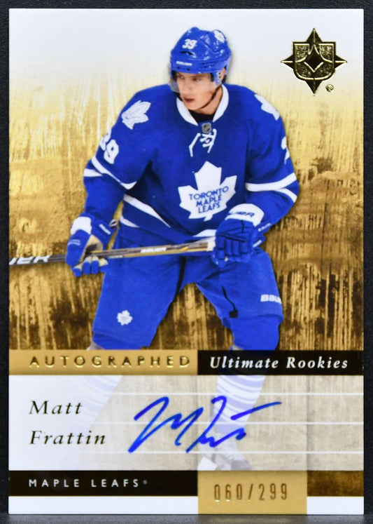 2011-12 UD Ultimate Collection Rookies Auto Matt Frattin RC Auto 2519