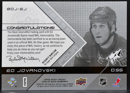 2008-09 Upper Deck Black Diamond Jerseys Quad Ed Jovanovski Coyotes Jersey 9594