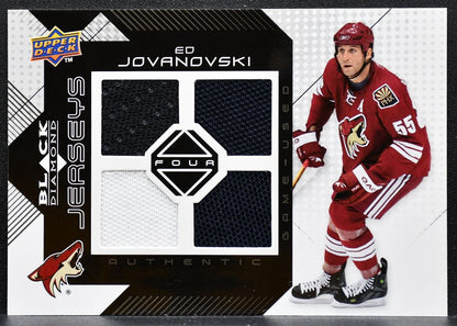 2008-09 Upper Deck Black Diamond Jerseys Quad Ed Jovanovski Coyotes Jersey 9594