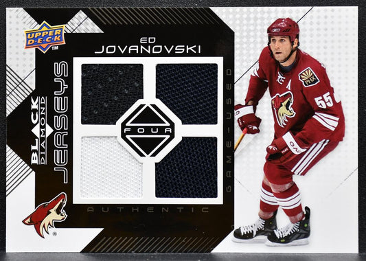 2008-09 Upper Deck Black Diamond Jerseys Quad Ed Jovanovski Coyotes Jersey 9594