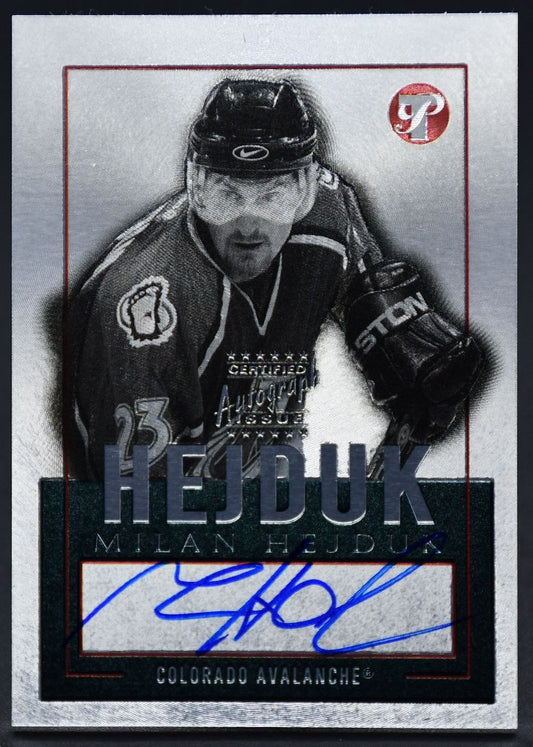2003-04 Topps Pristine Milan Hejduk PE-MH Auto