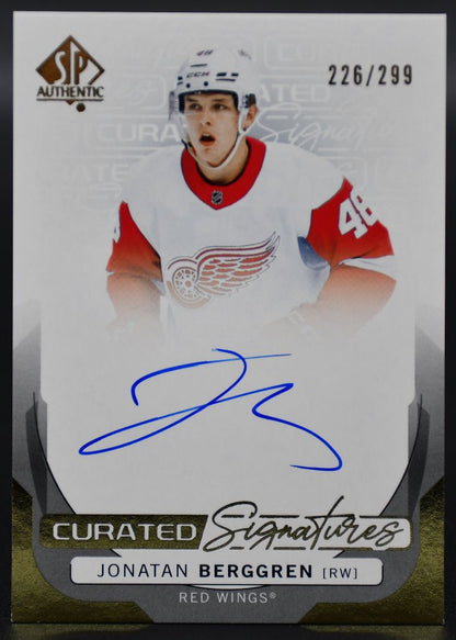 2024-25 SP Authentic Jonatan Berggren SPC-JB Detroit Red Wings Auto 226/299