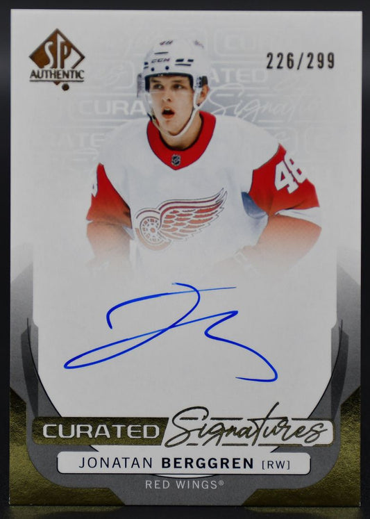 2024-25 SP Authentic Jonatan Berggren SPC-JB Detroit Red Wings Auto 226/299