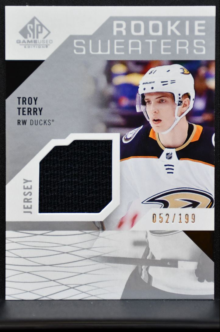 2018-19 SP Game Used Rookie Sweaters Troy Terry RC 052/199 Jersey 5647