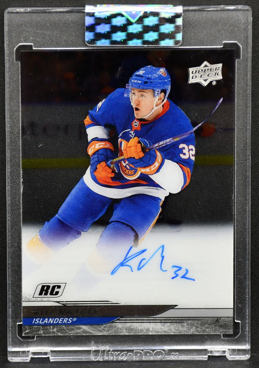 2024-25 UD Clear Cut Rookies Kyle McLean CC-KM New York Islanders RC Auto 5655