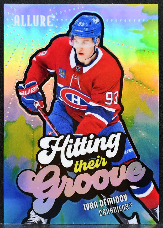 2025-26 UD Allure Hitting Thier Groove Blue Ivan Demidov HTG-2 Canadiens RC 5132