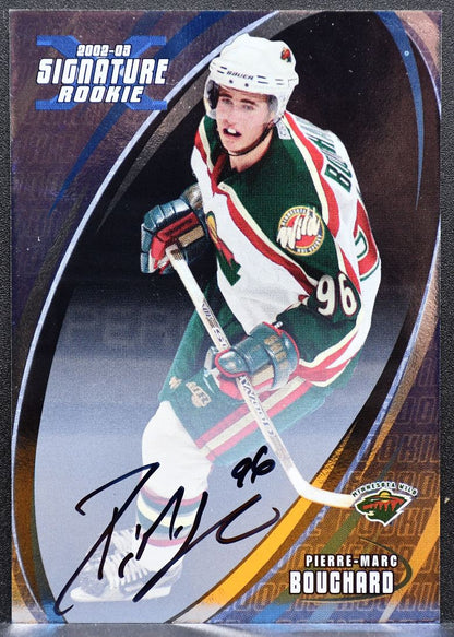 2002-03 Be a Player Signature Series Rookie Autographs Bouchard RC Auto 9848